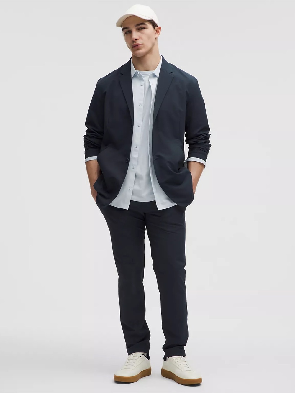 Lululemon New Venture Button-Front Blazer Men’s Size Large True Navy Blue